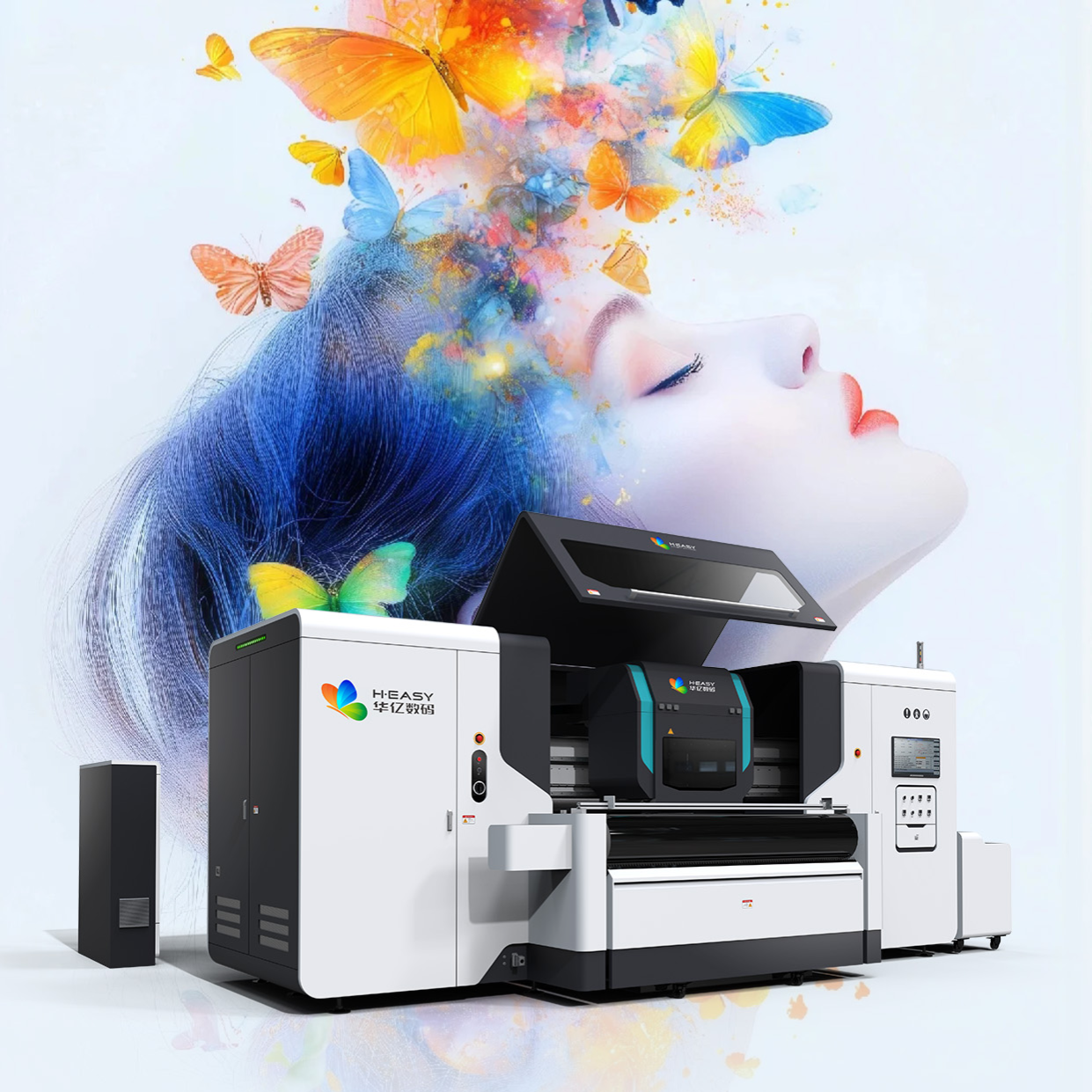 What should be noted when using a textile printing machine?